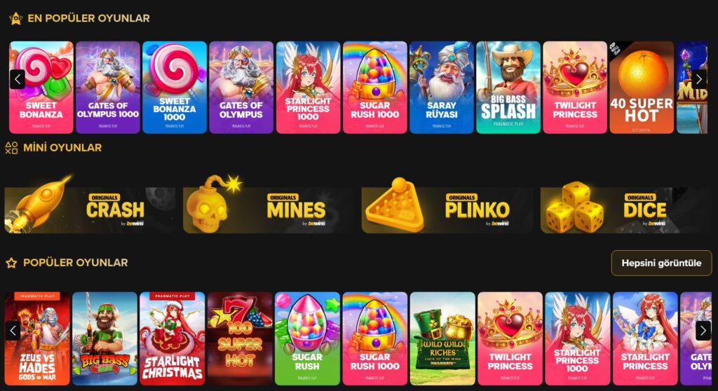 bewins slot bölümü